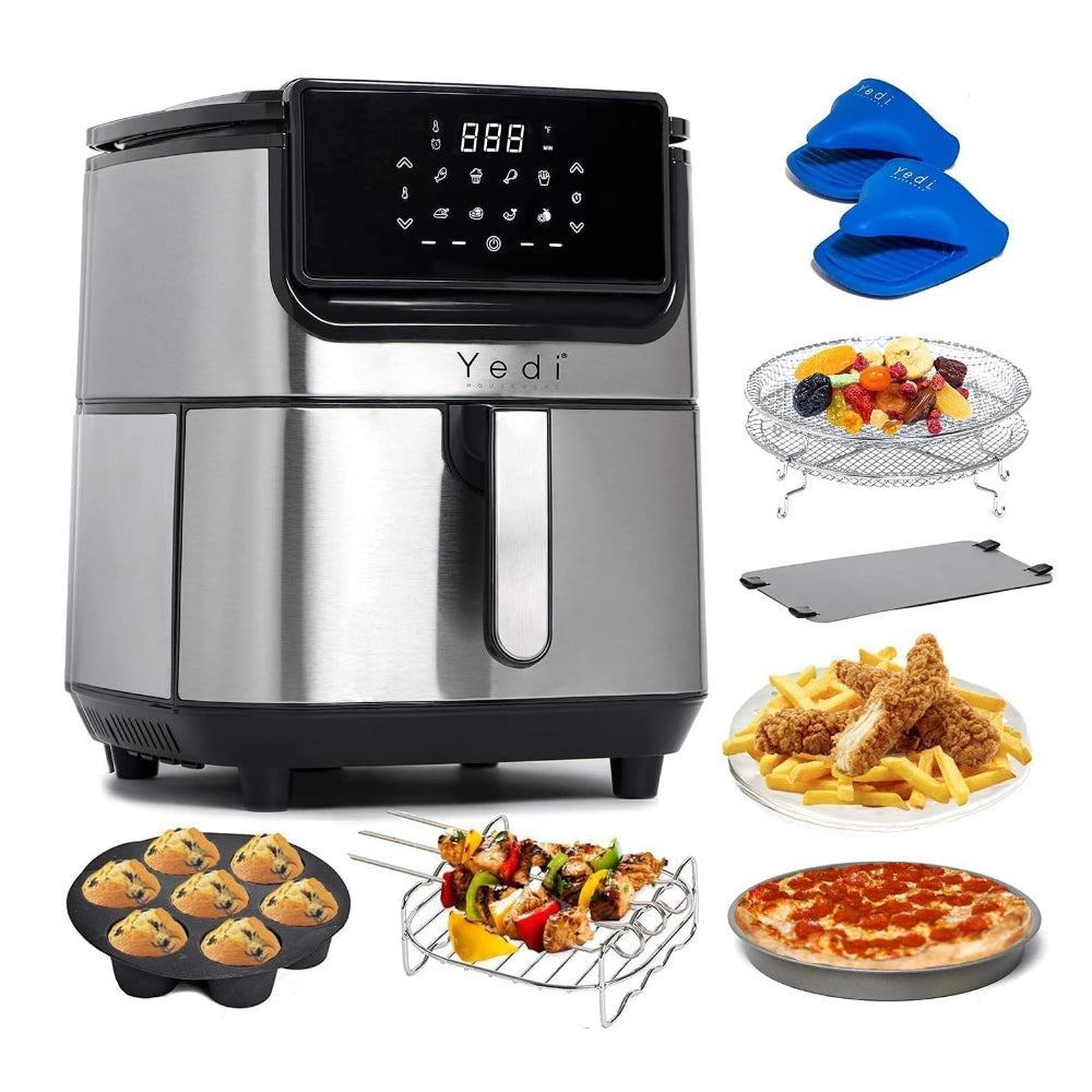 YEDI EVOLUTION AIR FRYER, 6.8 QUART, STAINLESS STEEL
