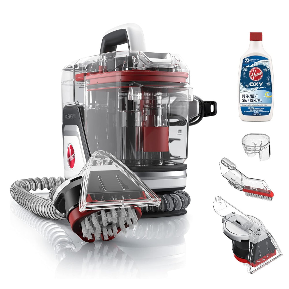 HOOVER PLUS CARPET & UPHOLSTERY SPOT CLEANER, FH14052 – RED / WHITE