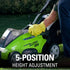 GREENWORKS 40V 16-INCH CORDLESS LAWN MOWER, 4.0 AH BATTERY AND CHARGER INCLUDED 25242