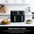 NINJA FOODI 10 QUART DUALZONE 6-IN-1 AIR FRYER: 2 BASKETS, SMART FINISH, GREY
