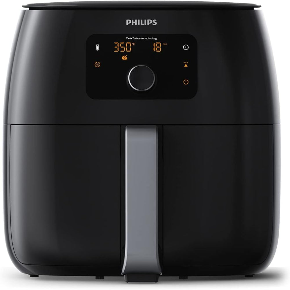 PHILIPS PREMIUM AIRFRYER XXL, FAT REMOVAL & RAPID AIR TECHNOLOGY, 3LB / 7QT, KEEP WARM MODE, 5 COOKING PRESETS, BLACK (HD9650 / 96)