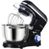 AUCMA STAND MIXER, 6.5-QT 660W, 6-SPEED TILT-HEAD FOOD MIXER, DOUGH HOOK, WIRE WHIP & BEATER