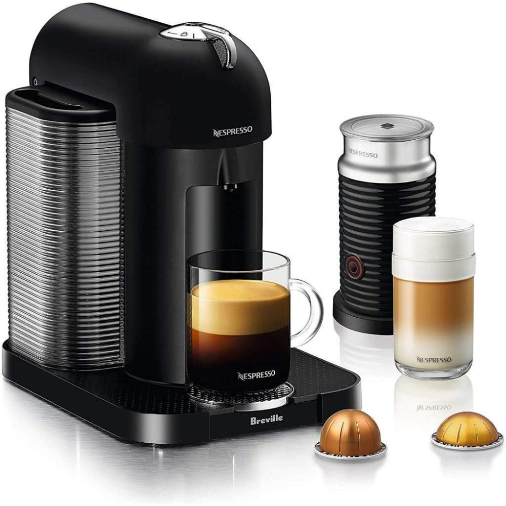 NESPRESSO VERTUO COFFEE AND ESPRESSO MACHINE BY BREVILLE, 5 CUPS, MATTE BLACK