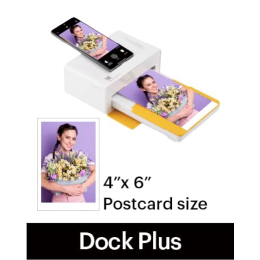 KODAK DOCK PLUS 4PASS INSTANT PHOTO PRINTER (4X6 INCHES) + 90 SHEETS BUNDLE