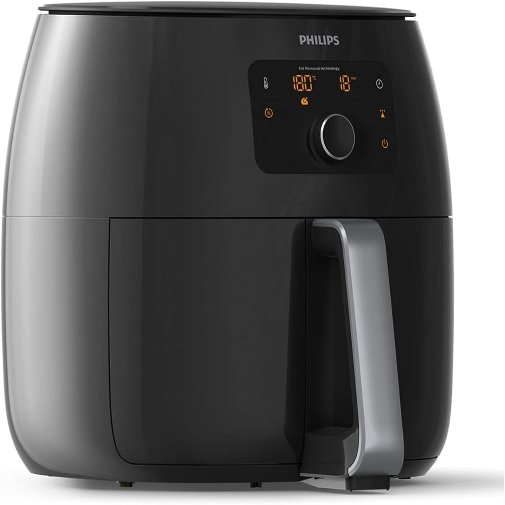 PHILIPS PREMIUM AIRFRYER XXL, FAT REMOVAL & RAPID AIR TECHNOLOGY, 3LB / 7QT, KEEP WARM MODE, 5 COOKING PRESETS, BLACK (HD9650 / 96)