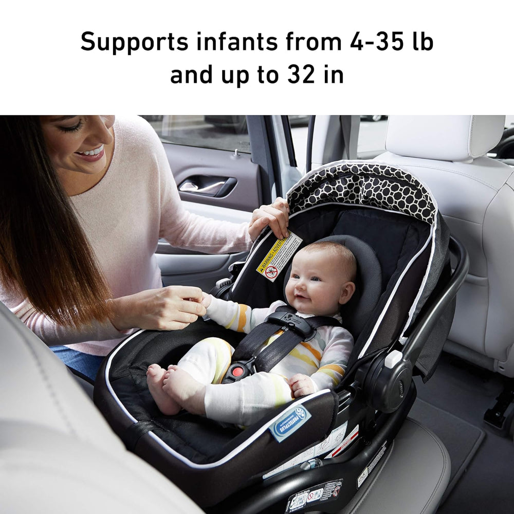 GRACO SNUGRIDE 35 LITE LX INFANT CAR SEAT, STUDIO