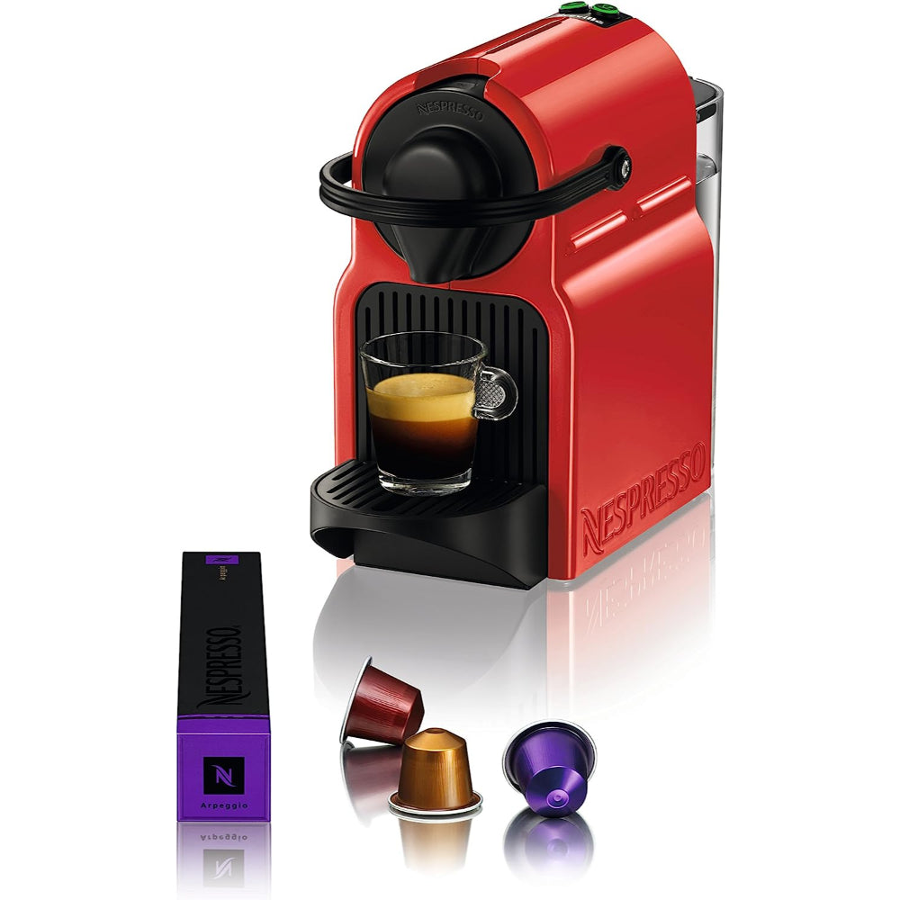 NESPRESSO BEC120RED INISSIA ESPRESSO MACHINE BY BREVILLE, 24 OUNCES, RED