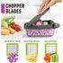 MUELLER PRO-SERIES 8-IN-1 VEGETABLE CHOPPER & SPIRALIZER WITH CONTAINER