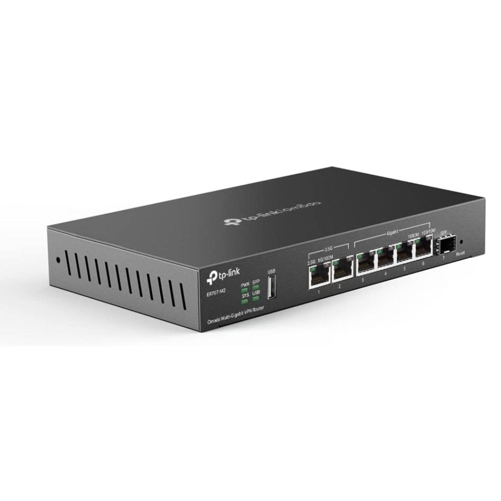 TP-LINK ER707-M2, OMADA MULTI-GIGABIT VPN ROUTER, DUAL 2.5GIG WAN PORTS