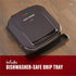GEORGE FOREMAN GRP1060B 4 SERVING REMOVABLE PLATE GRILL, BLACK