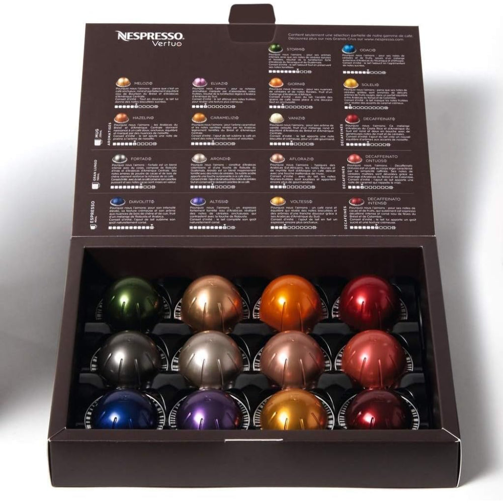 NESPRESSO VERTUO COFFEE AND ESPRESSO MACHINE BY BREVILLE, 5 CUPS, MATTE BLACK