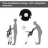 INFANS HIGH CHAIR, FOLDABLE, ADJUSTABLE BACKREST / FOOTREST / SEAT HEIGHT, REMOVEABLE TRAY