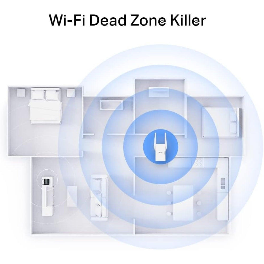 TP-LINK AX3000 DUAL-BAND WI-FI 6 RANGE EXTENDER - RE705X