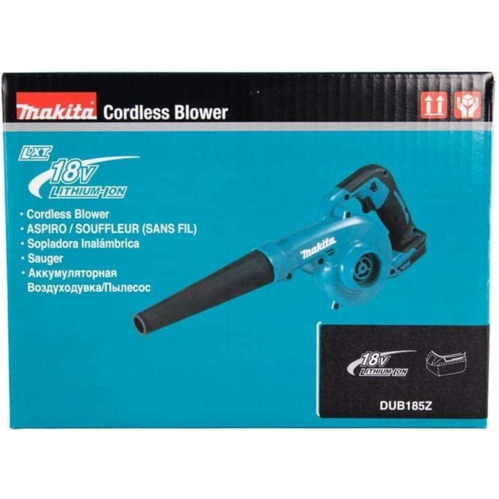 MAKITA DUB185Z CORDLESS HANDHELD LEAF BLOWER, 18V LXT LI-ION BATTERY