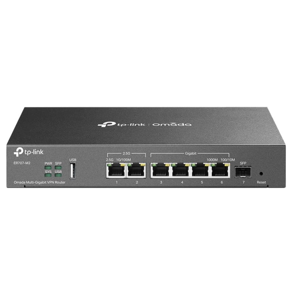 TP-LINK ER707-M2, OMADA MULTI-GIGABIT VPN ROUTER, DUAL 2.5GIG WAN PORTS