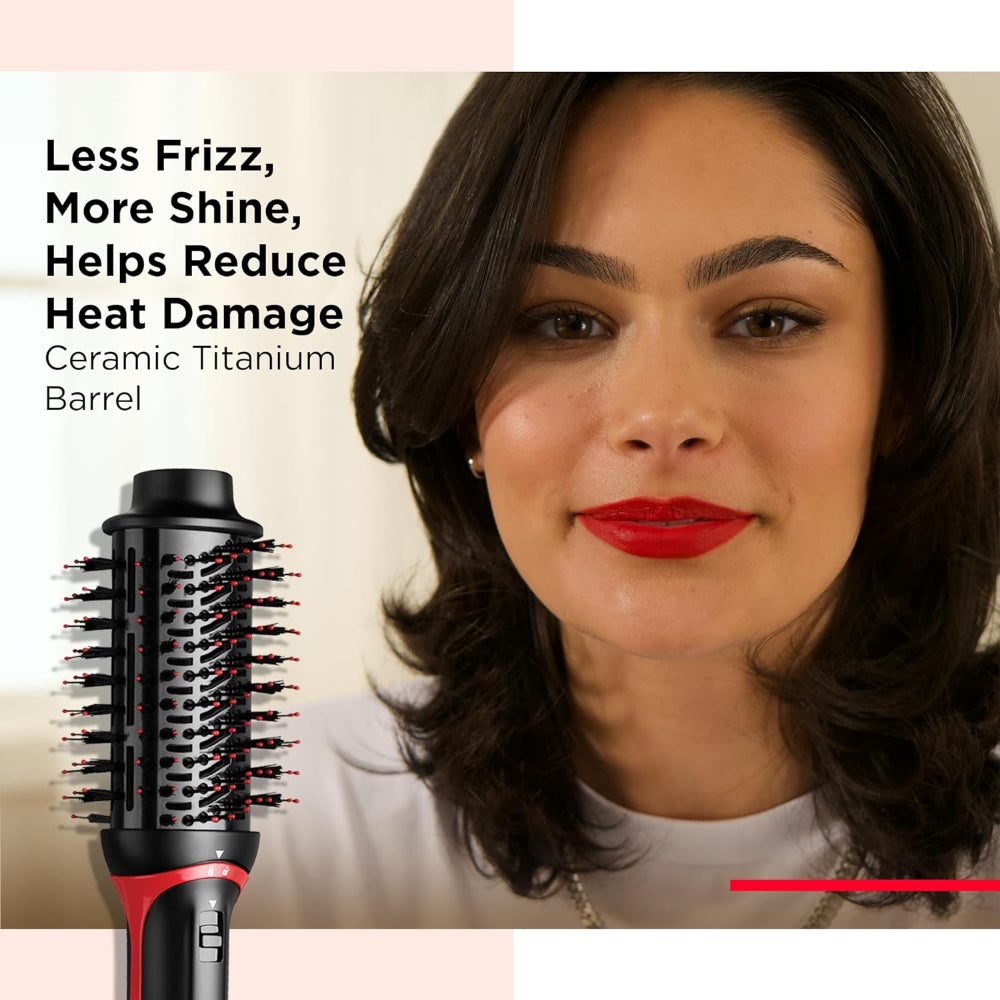 REVLON HAIR DRYER AND HOT AIR BRUSH PLUS 2.0 (BLACK)
