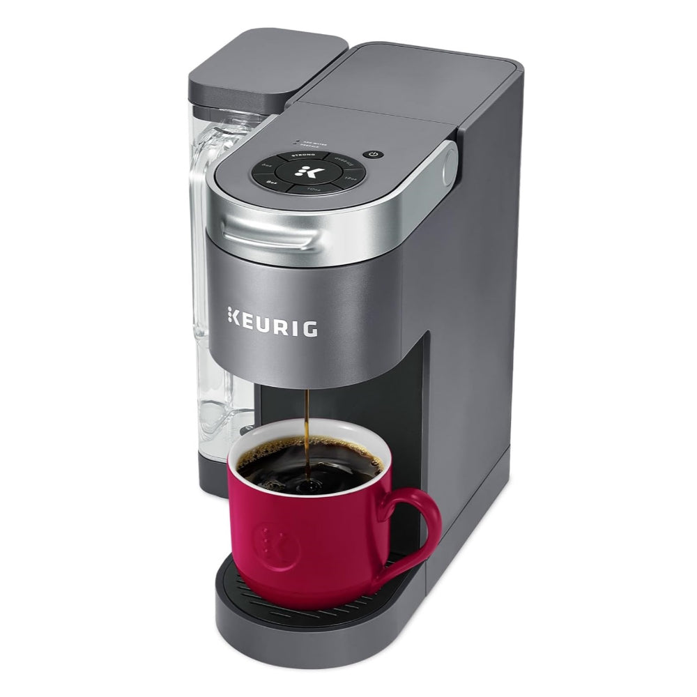 KEURIG K-SUPREME SINGLE SERVE K-CUP POD COFFEE MAKER, MULTISTREAM TECHNOLOGY, BLACK / GRAY