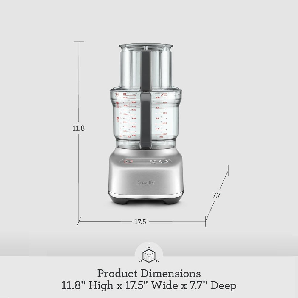 BREVILLE PARADICE 9-CUP FOOD PROCESSOR, BFP638, STAINLESS STEEL