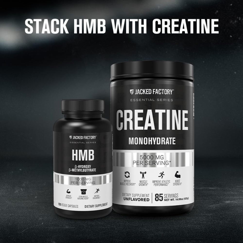 JACKED FACTORY CREATINE MONOHYDRATE POWDER 1000G - CREATINE SUPPLEMENT FOR MUSCLE GROWTH