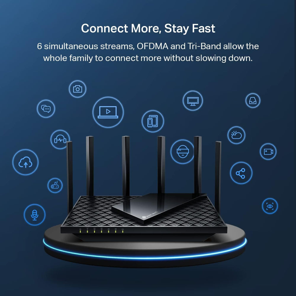 TP-LINK AXE5400 TRI-BAND WIFI 6E ROUTER (ARCHER AXE75) - GIGABIT WIRELESS INTERNET ROUTER