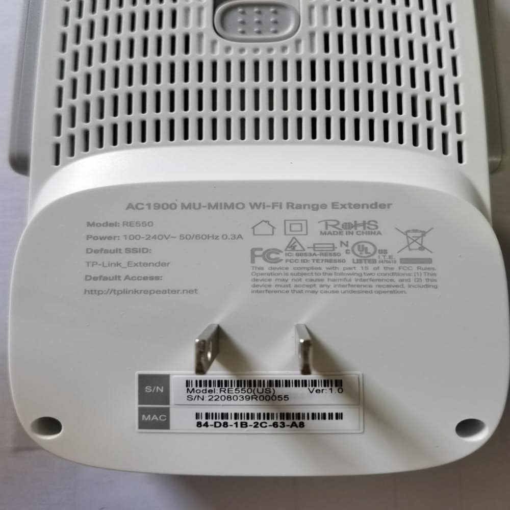 TP-LINK AC1900 WIFI EXTENDER (RE550)