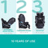 EVENFLO REVOLVE360 EXTEND ALL-IN-ONE ROTATIONAL CAR SEAT WITH QUICK CLEAN COVER (REVERE GRAY)