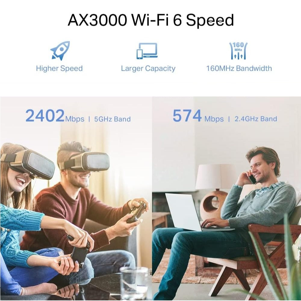 TP-LINK AX3000 DUAL-BAND WI-FI 6 RANGE EXTENDER - RE705X