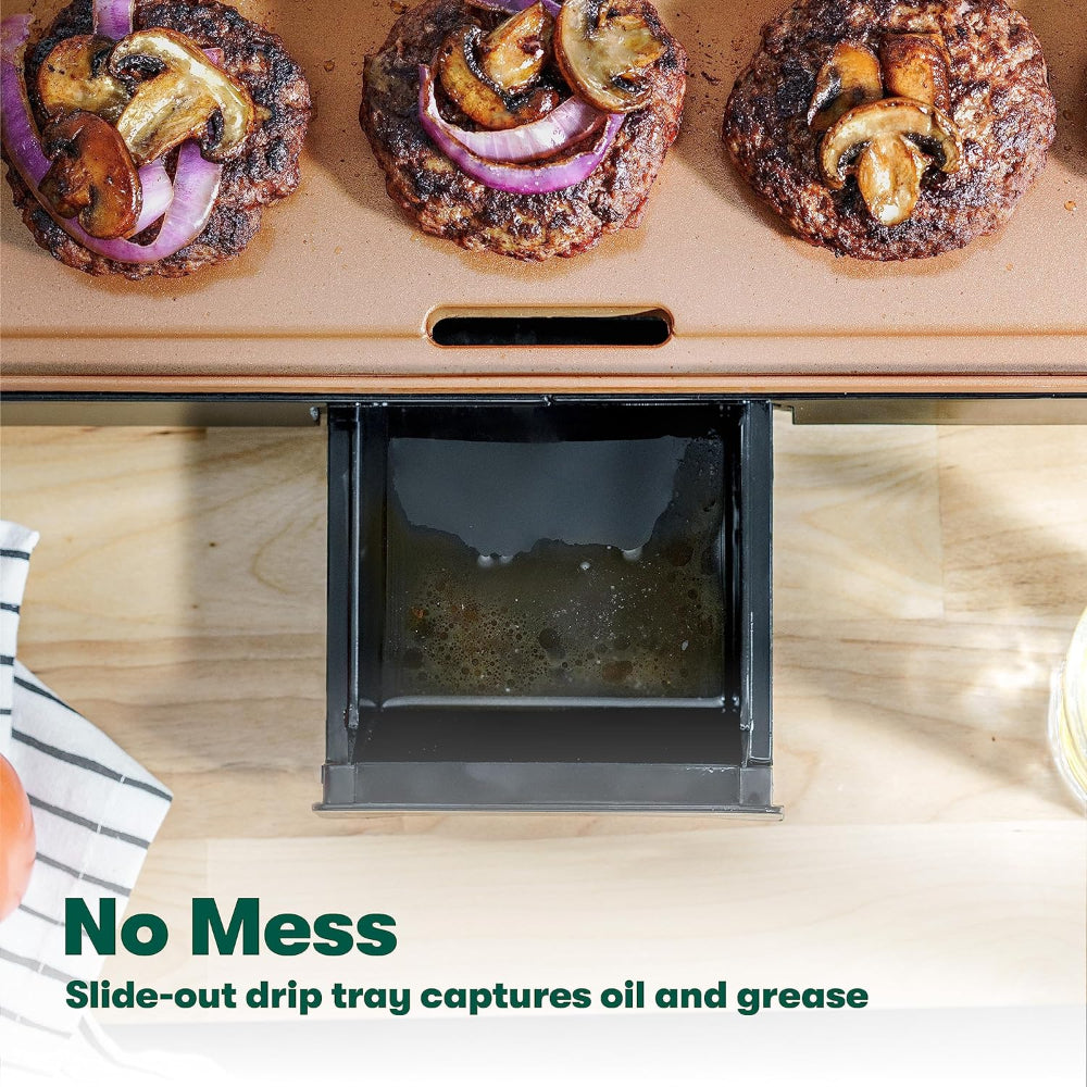 BELLA XL ELECTRIC GRIDDLE, NON-STICK COATING, CERAMIC TITANIUM, EASY CLEAN, 12" X 22