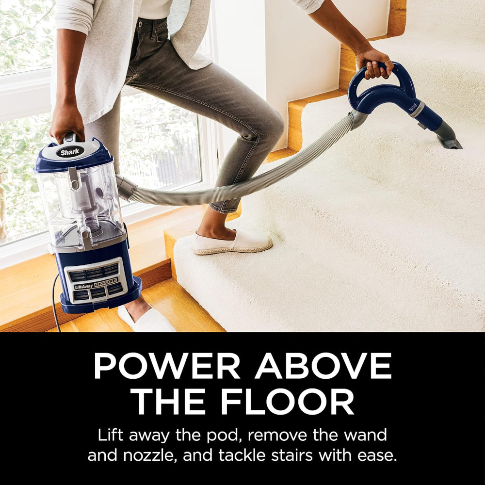 SHARK NV360 NAVIGATOR LIFT-AWAY DELUXE UPRIGHT VACUUM, BLUE