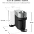 NESPRESSO VERTUO POP+ DELUXE COFFEE AND ESPRESSO MACHINE BY BREVILLE, TITAN
