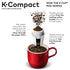 KEURIG K-COMPACT SINGLE-SERVE K-CUP POD COFFEE MAKER, BLACK