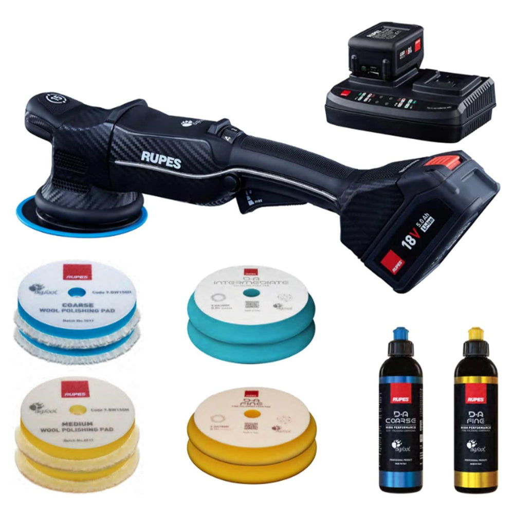 RUPES HLR15 BIGFOOT IBRID RANDOM ORBITAL POLISHER KIT