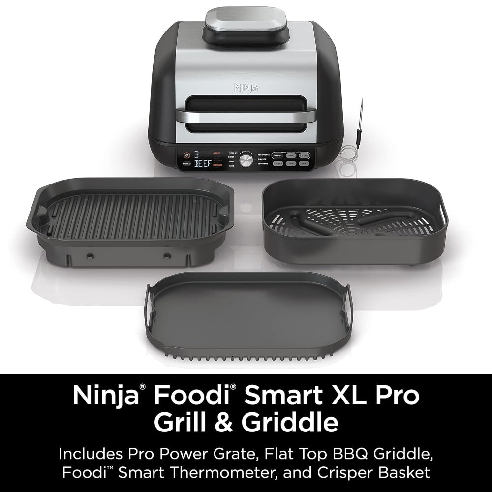 NINJA IG651 FOODI SMART XL PRO 7-IN-1 INDOOR GRILL / GRIDDLE COMBO, BLACK