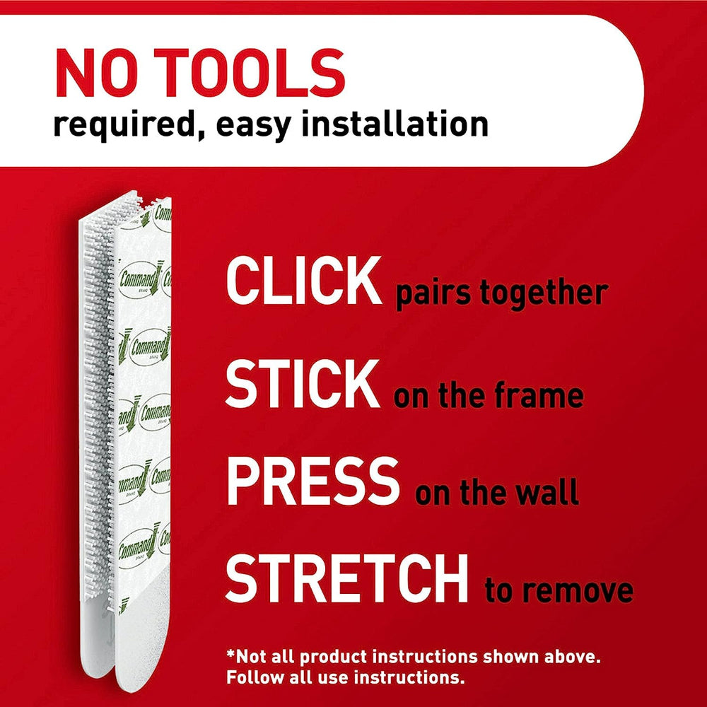 COMMAND LARGE PICTURE HANGING STRIPS, 120 WHITE ADHESIVE PAIRS