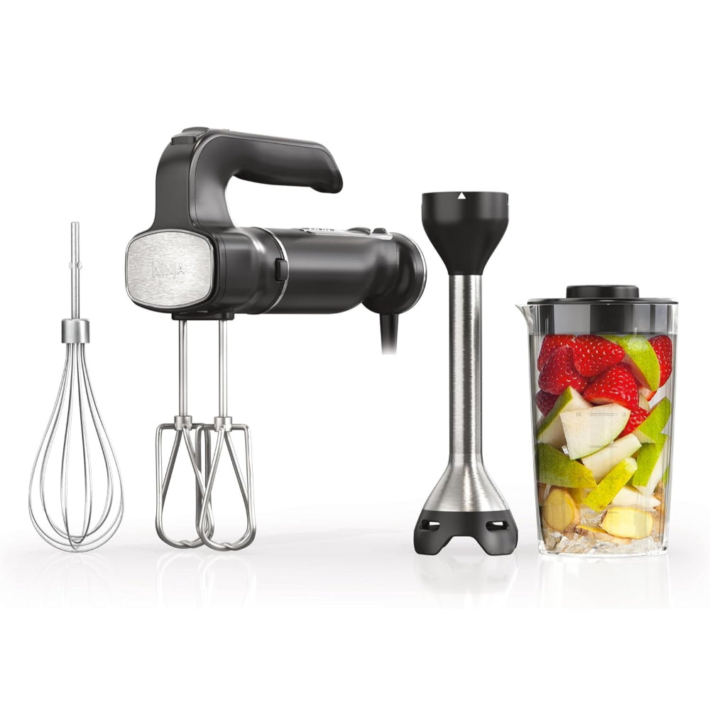 NINJA CI101 FOODI POWER MIXER SYSTEM, HAND BLENDER AND HAND MIXER COMBO, BLACK