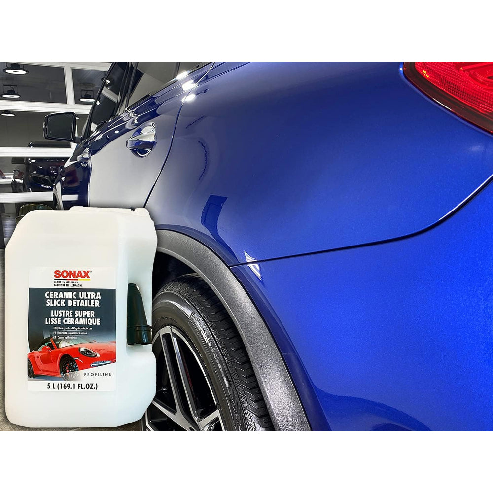 SONAX 268500 CERAMIC ULTRA SLICK DETAILER, 5 LITER, WHITE