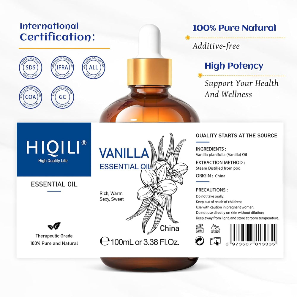 HIQILI VANILLA ESSENTIAL OIL 100ML