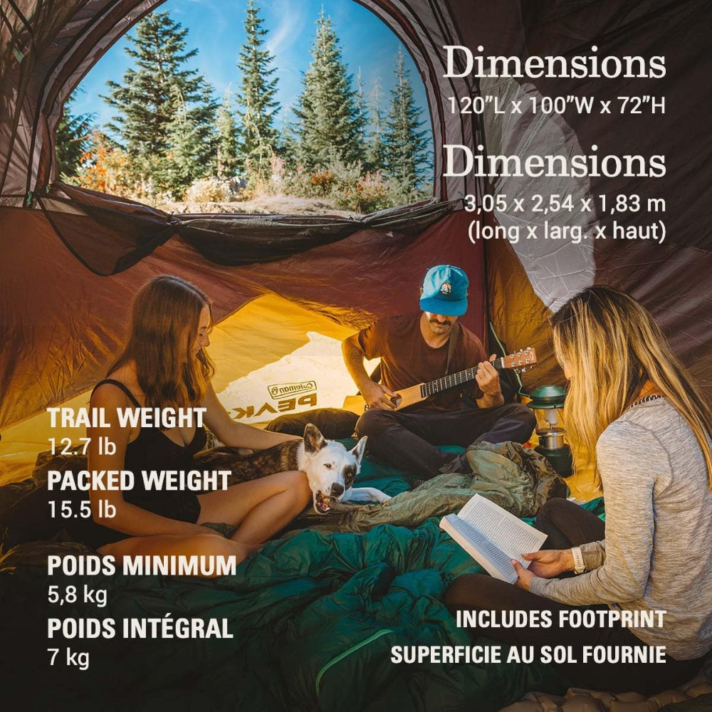 COLEMAN PEAK1 PREMIUM BACKPACKING 6-PERSON TENT