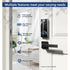 PHILIPS FINGERPRINT DOOR LOCK, KEYLESS ENTRY - SATIN NICKEL