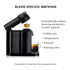 NESPRESSO VERTUO COFFEE AND ESPRESSO MACHINE BY BREVILLE, MATTE BLACK