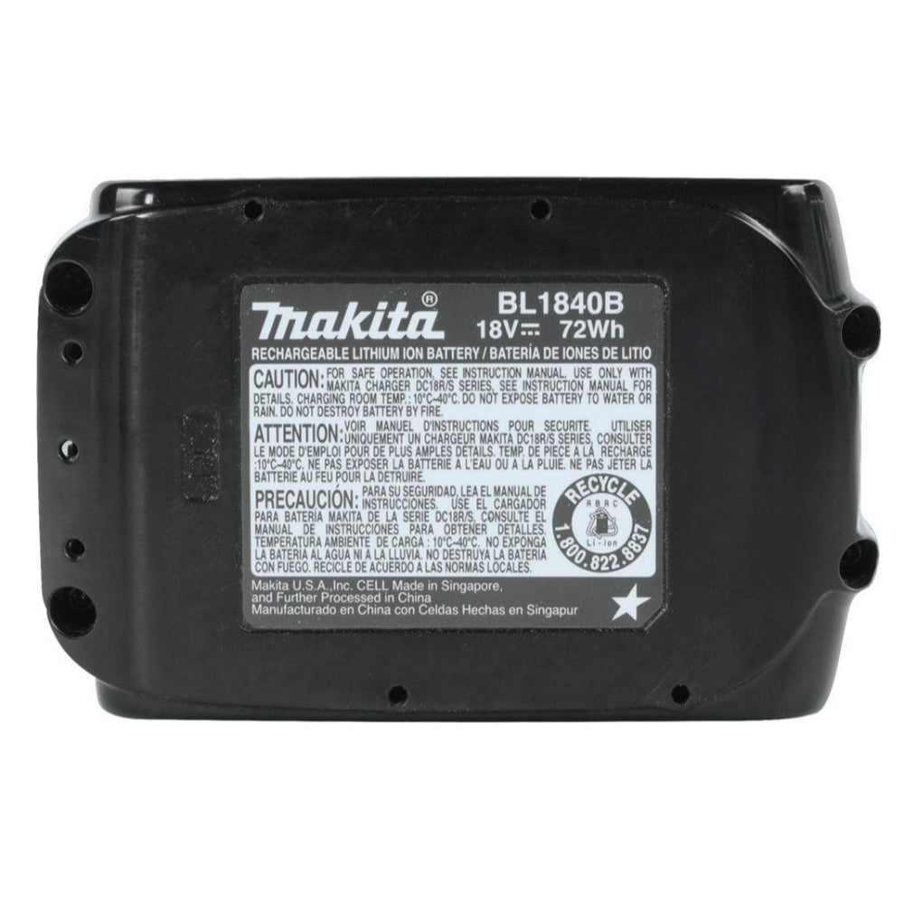 MAKITA BL1840B-2 18V LXT LITHIUM-ION 4.0AH BATTERY TWIN PACK, BLACK