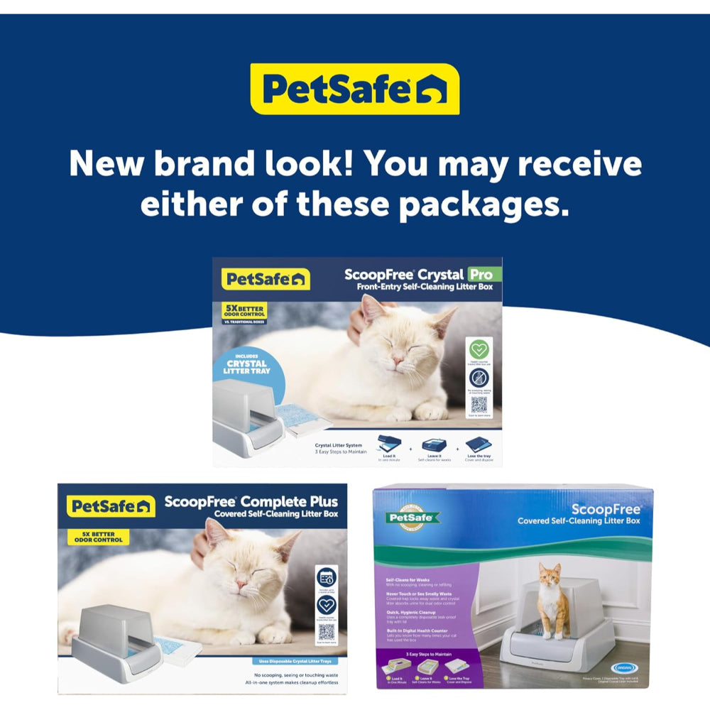 PETSAFE SCOOPFREE CRYSTAL PRO SELF-CLEANING CAT LITTER BOX
