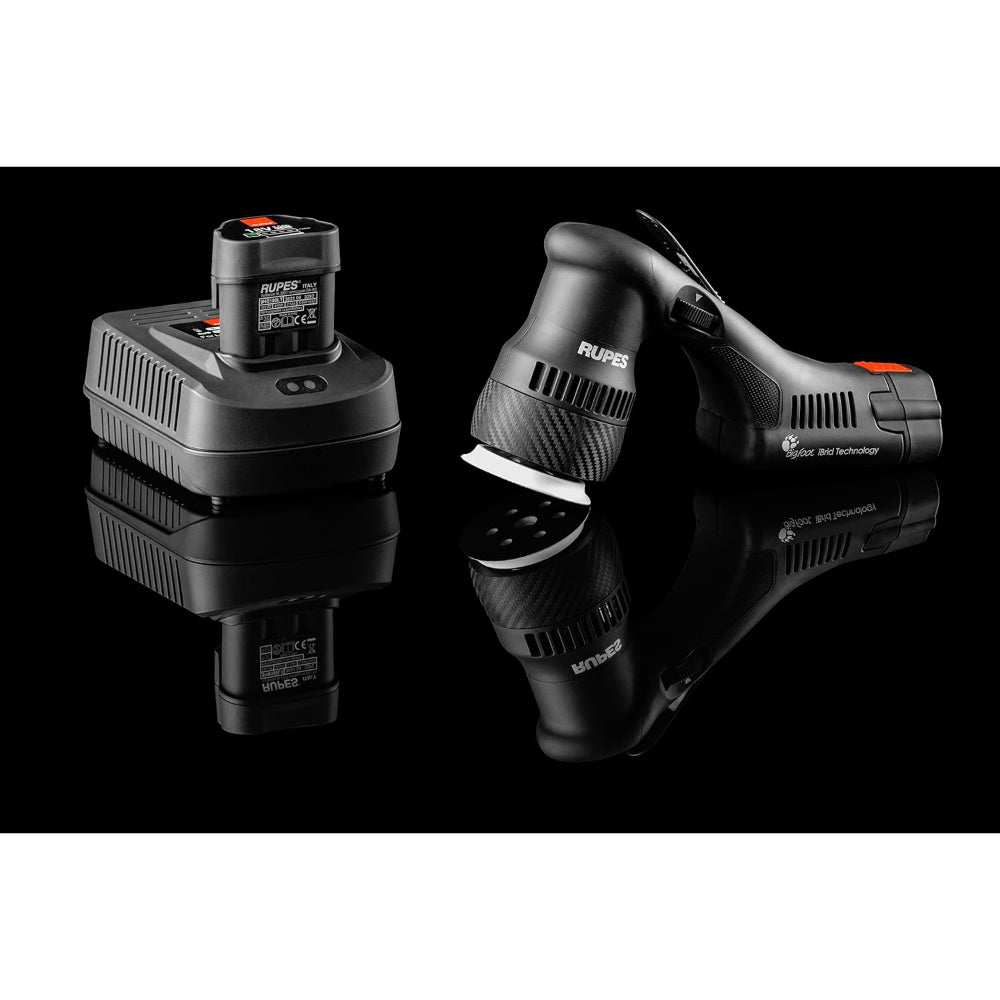 RUPES IBRID MINI POLISHER STB 1-HLR75 1-CHARGER 2-BATTERY PACK