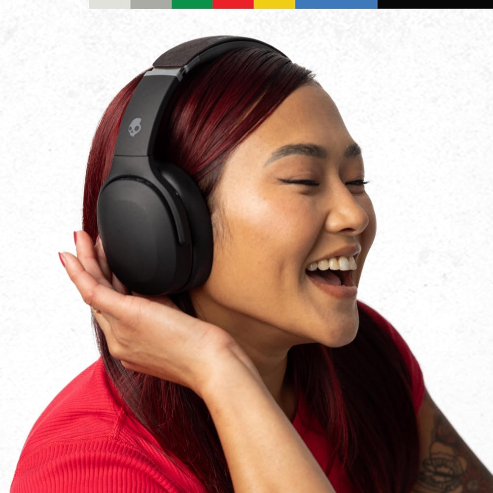 SKULLCANDY CRUSHER EVO OVER-EAR WIRELESS HEADPHONES WITH SENSORY BASS AND EXTRA CHARGING CABLE