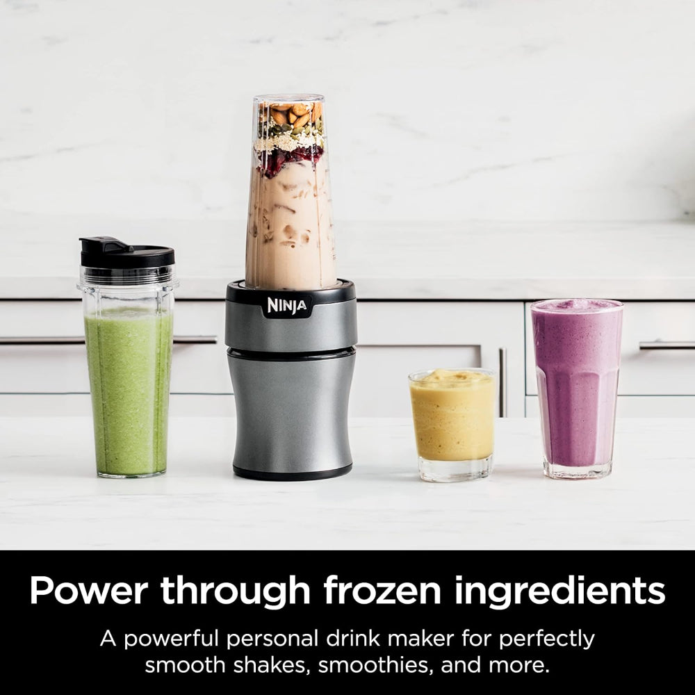 NINJA BN301 NUTRI-BLENDER PLUS COMPACT PERSONAL BLENDER, SILVER