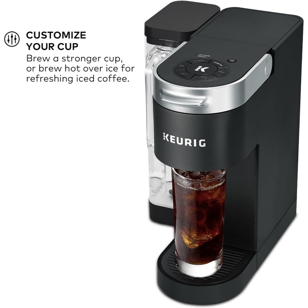 KEURIG K-SUPREME SINGLE SERVE K-CUP POD COFFEE MAKER, MULTISTREAM TECHNOLOGY, BLACK / GRAY