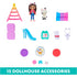 GABBY'S DOLLHOUSE: PURRFECT DOLLHOUSE WITH 15 PIECES, FIGURES, FURNITURE, ACCESSORIES, AND SOUNDS