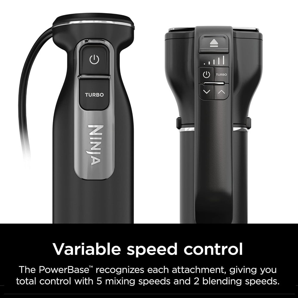 NINJA CI101 FOODI POWER MIXER SYSTEM, HAND BLENDER AND HAND MIXER COMBO, BLACK