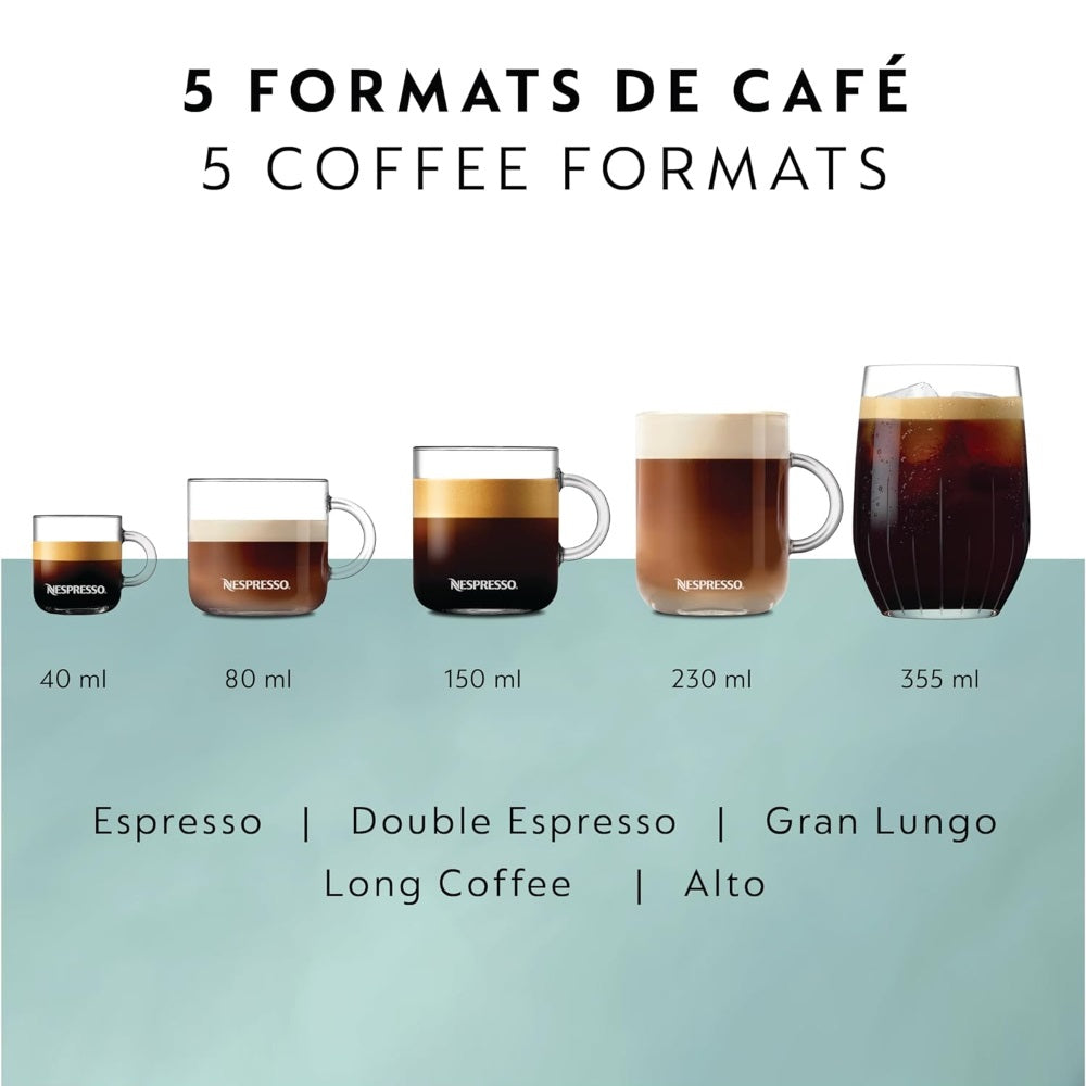 NESPRESSO VERTUO POP+ COFFEE MAKER AND ESPRESSO MACHINE, LICORICE BLACK