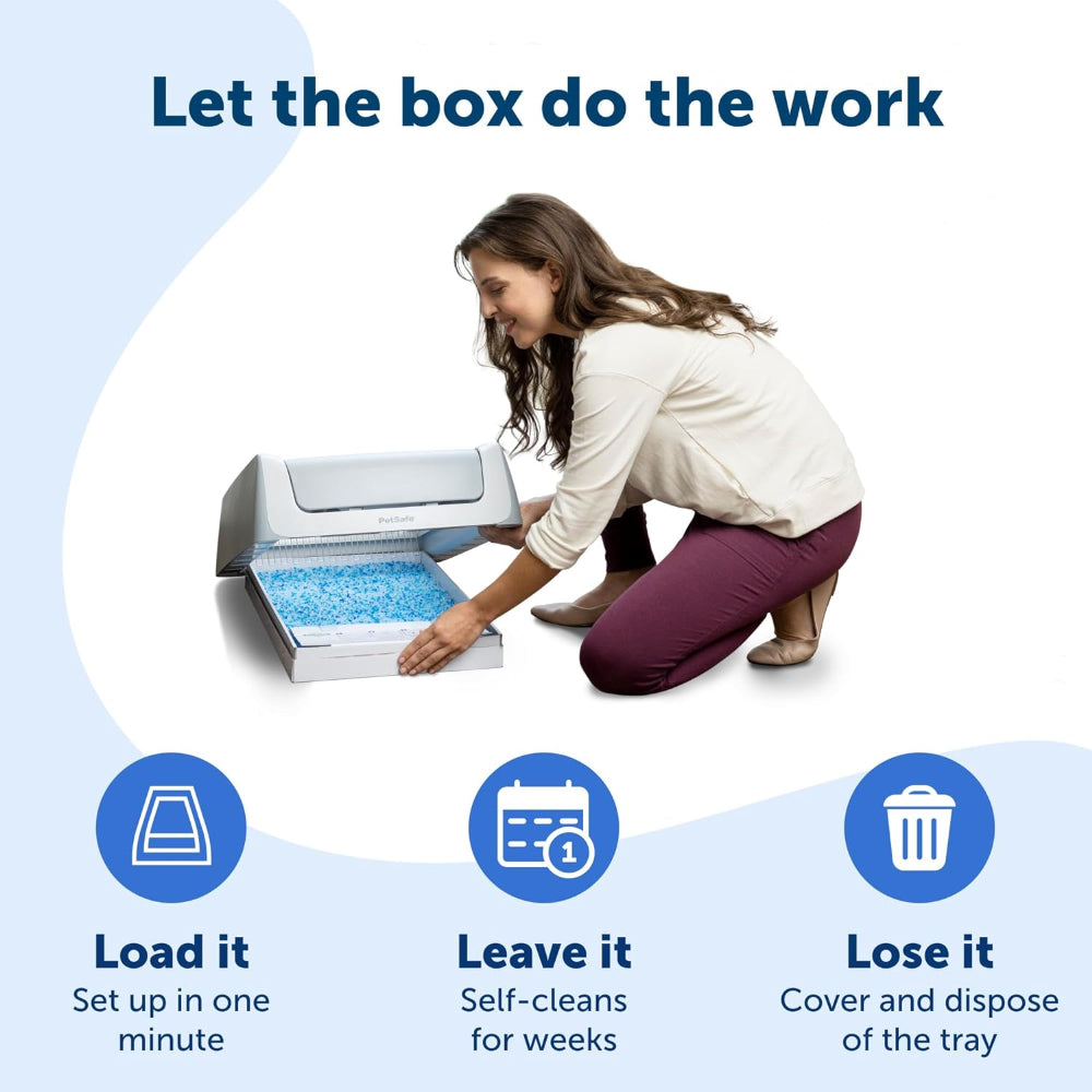 PETSAFE SCOOPFREE CRYSTAL PRO SELF-CLEANING CAT LITTER BOX